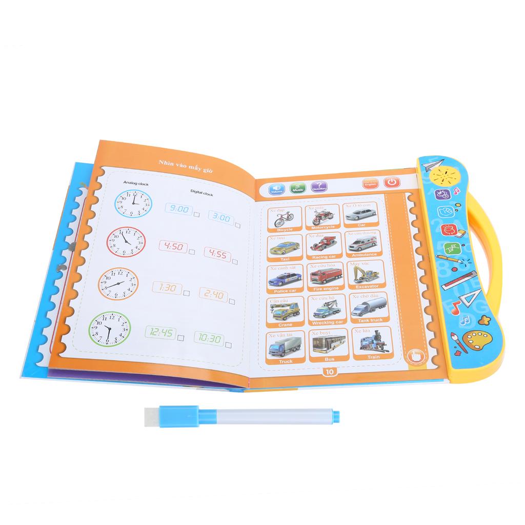 Vietnamese English Reading Machine Children Early Educational Learning Machine ToysYellow