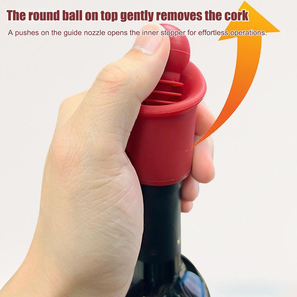 Wine Bottle Pourer Reusable Silicone Wine Stopper Leakproof Champagne Bottle Sealer Keep Drinks Fresh for Home Kitchen Bar Use
