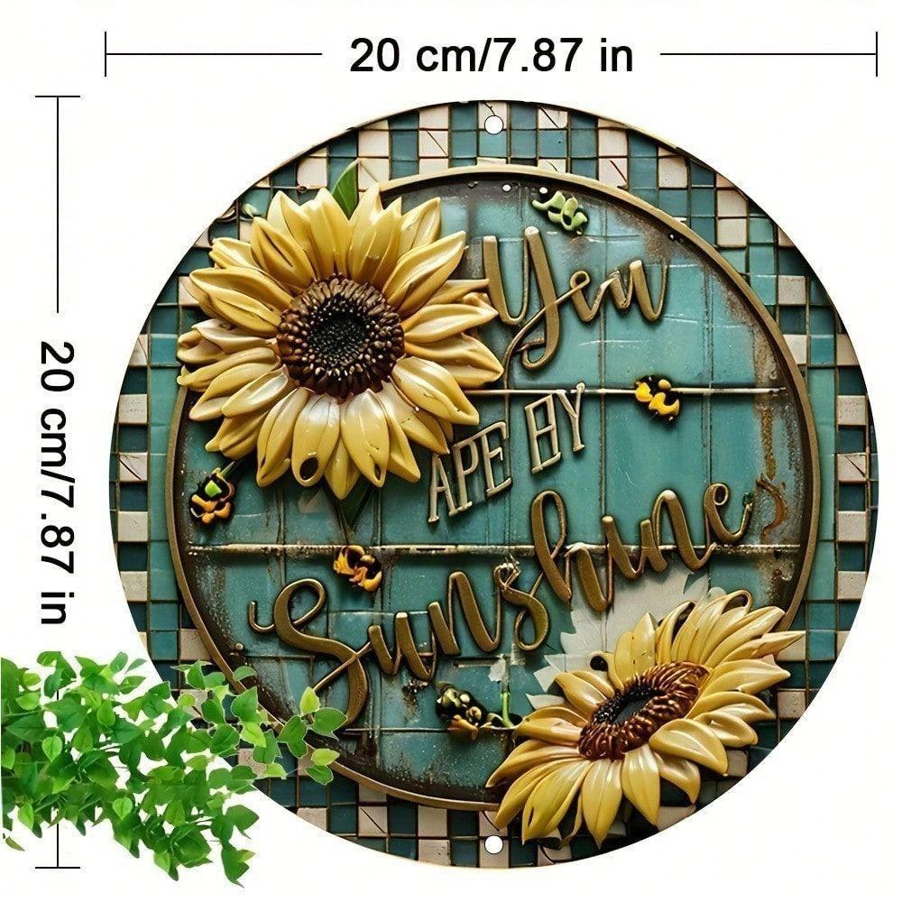 Tin Sign Wall Art Metal Painting 20x20cm Home Decor Vintage Rustic