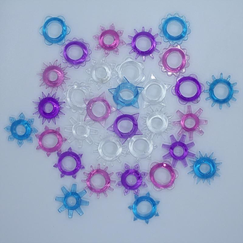 5pcs/set Silicone Cock Ring Delay Premature Ejaculation Condom Set Dick Lock Ring New Sex Tools Shop For Men Party Small Gift