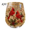 Feestelijk Ritueel Eetkamer Accessoire 330ML Kerst Glas Waterbeker, Krans/Kerstman/Hert/Kousen/Sneeuwman Patroon Feestelijk Glaswerk Seizoensgebonden