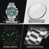 POEDAGAR Fashion Luxury Men Watch Automatic Date Week Man Wristwatch Hollow Tourbillon Mechanical Stainless Steel Men's Watches