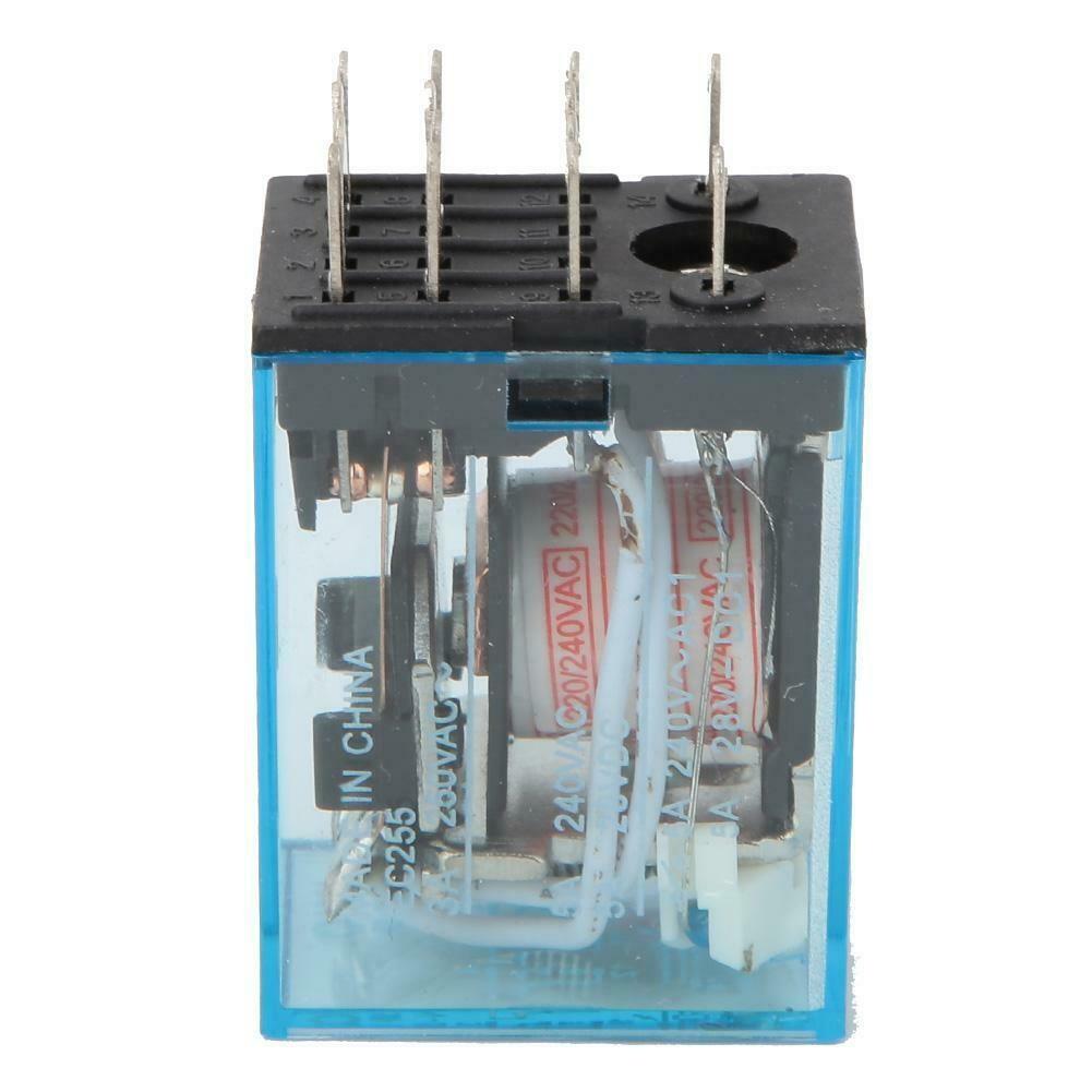 

Relay MY4N-J MY4N MY4 220V 14 pin 220VAC COIL 1pc 4NO + 4NC 5A