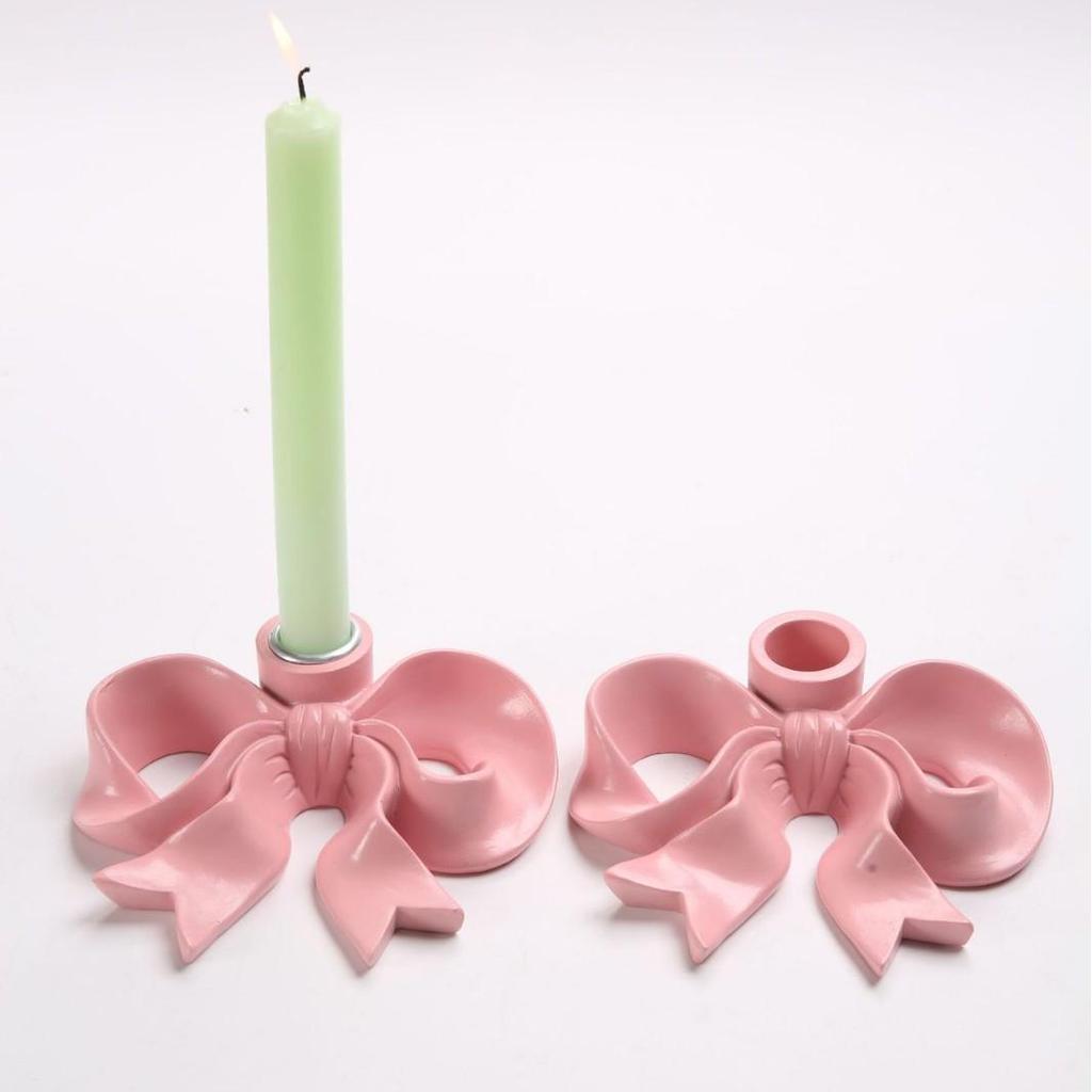 Ceramiczny Świecznik w Kształcie Kokardy do Aromaterapii – Kreatywna Dekoracja Świąteczna do Domu