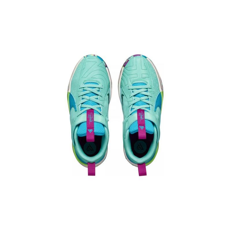 Nike Zoom Freak 5 PS Greece x Nigeria Kids Sneakers Teal Emerald-Rise Blue-Lightning DZ4485-300