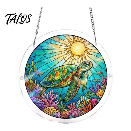 Puzzle Gift for Adults Acrylic Suncatcher, Artistic Window Hanging Ornament, 7.48 Inch Sun Satisfying Weekend Project Catcher Decoration, Ideal