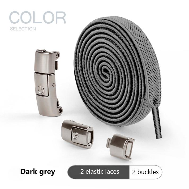 NO.8 No Tie Shoe Laces Press Lock Shoelaces Without Ties Elastic Laces Sneaker Kids Adult 8MM Widened Flat Shoelace for Shoes