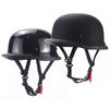 1 PCS M/L/XL/XXL Motorcycle Helmet Casco Moto Helmet Half Face Vintage Retro German Scooter Helmet Bright Black Car-styling DOT