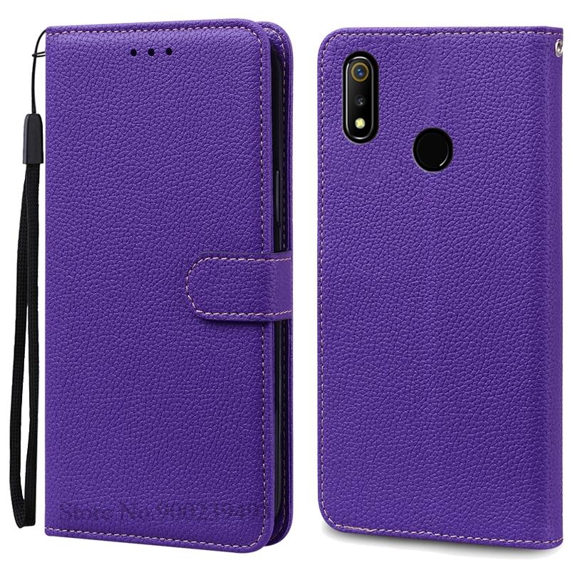 For Realme 3 Case Soft Pu Leather Flip Wallet Case For Realme 3 Pro Case Phone Cover For Realme 3 Pro Coque Fundas Bumper