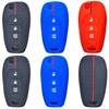 Rubber Car Key Fob Cover Silicone Protector Case for Chevrolet Cruze 2016 2017 Malibu Aveo Spark Sonic 3 Button Flip Remote Set