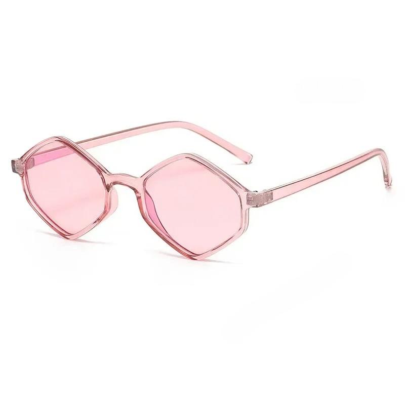 

Sunglasses Women Clear Blue Sun Glasses Irregular Vintage Small Frame Goggle Uv400 Ladies Gafas De Sol Hombre Gafas розовый