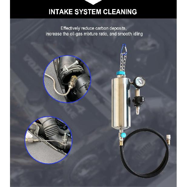 Petrol Car Injector Cleaner GX100 Auto Fuel Injector Nozzle Flushing For Petrol EFI Throttle Tools for Petrol Car