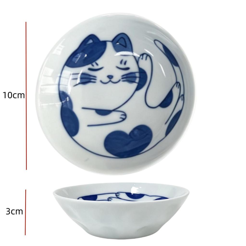 Katten Tekening Keramische Snack Schaal - Schattig Azijn & Kruiden Bord voor Thuis