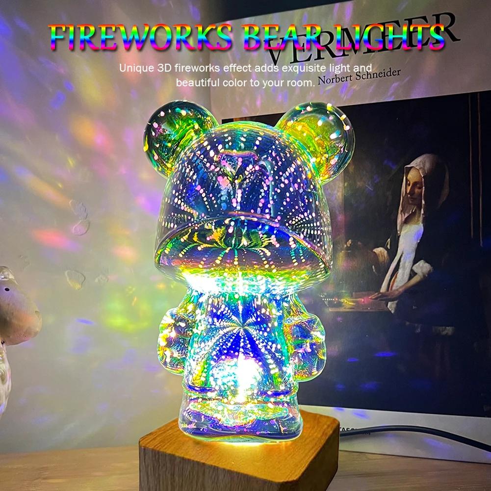 Artificii LED Lumină de masă Plug-in USB Minge de cristal 3D Lămpi decorative Ornamente de iluminat Cadouri Decor de petrecere pentru nuntă Zi de naștere