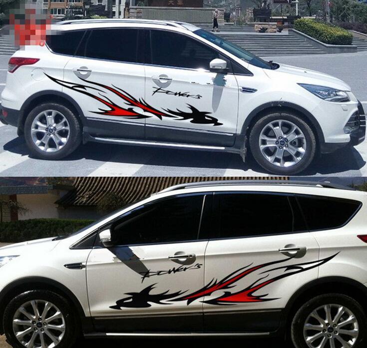 Flame Dragon Car SUV Vinyl Film Decal