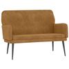 Brown Bench 108x79x79 cm Velvet