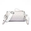 Spring and Summer New High-end Diamond Grid Crossbody Bag, Women's Versatile Single Shoulder Crossbody Cylindrical Bag, Pillow Bag