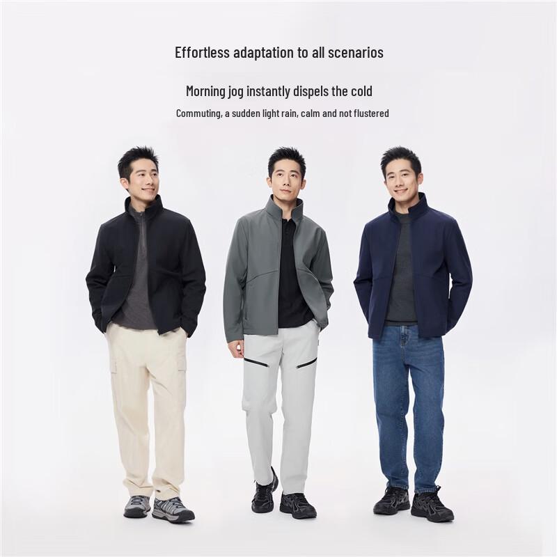 Giordano Men's Fleece-Lined Soft Shell Jacket