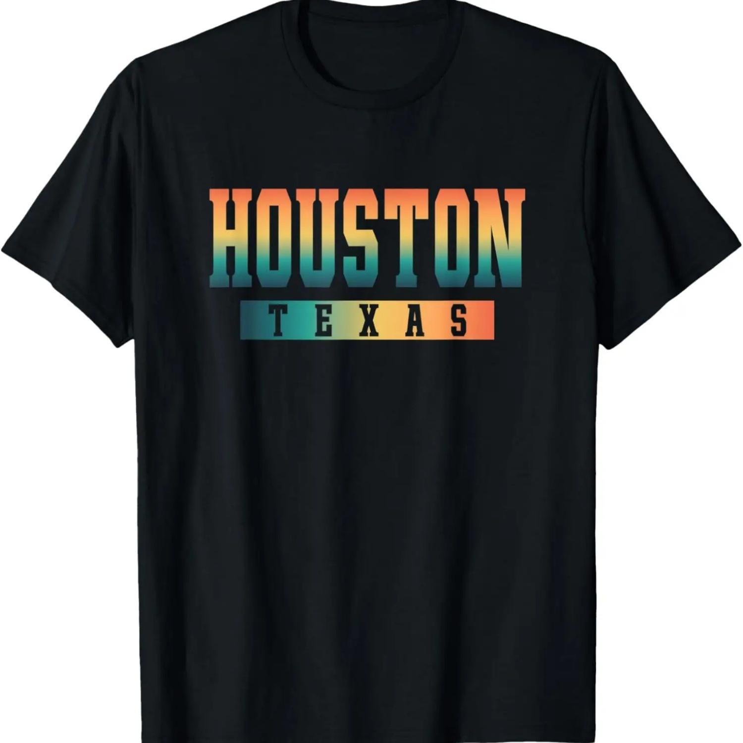 Houston Texas Tx Souvenir Shirt Vintage Texas Houston T-Shirt S