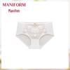 Manifen Women's Seamless Lace Triangle Briefs