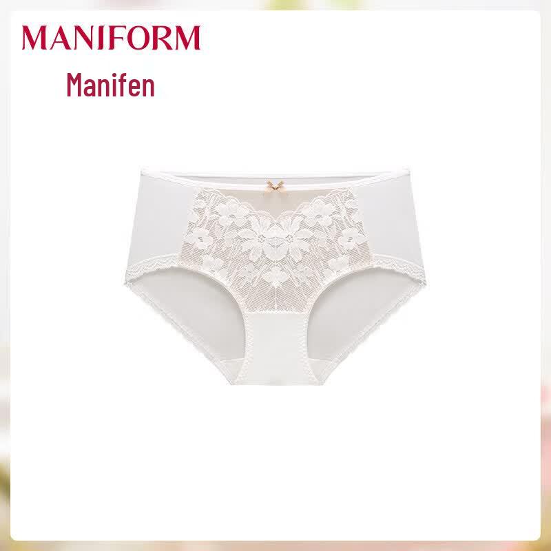 Manifen Women's Seamless Lace Triangle Briefs