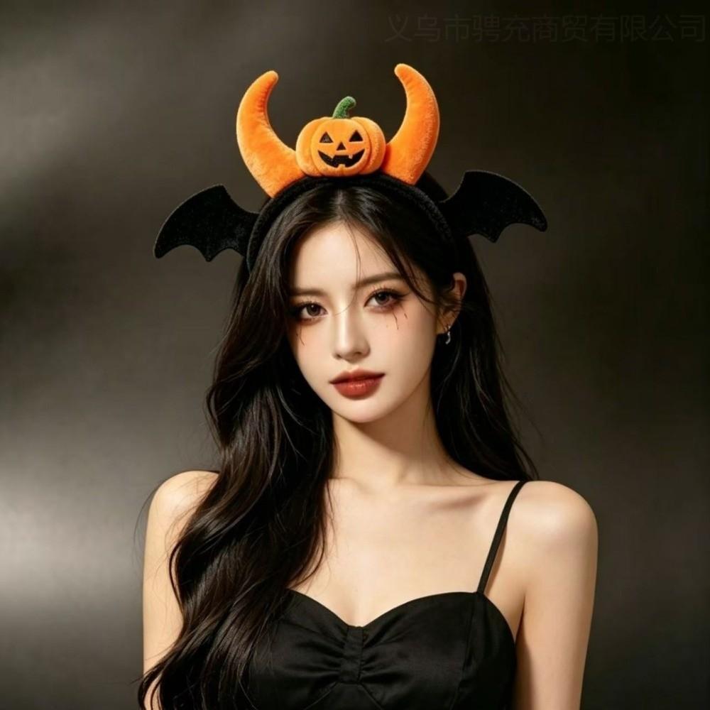 Dress Up Bat Wing Headbands Spooky Pumpkin Hair Hoop Cute Halloween Headband  Photo Props