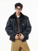 Men's Trendy Thickened Cotton Lapel Jacket for 2025 Fall/Winter - Loose Warm Motorcycle Outerwear