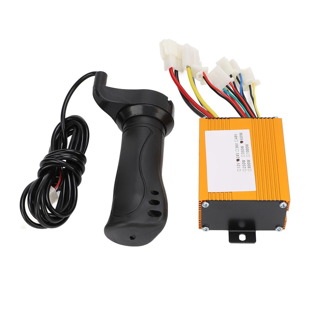 Motor Speed Controller Throttle Grip Set 24V 500W Brush Motor Control Box for Electric Bike Tricycle