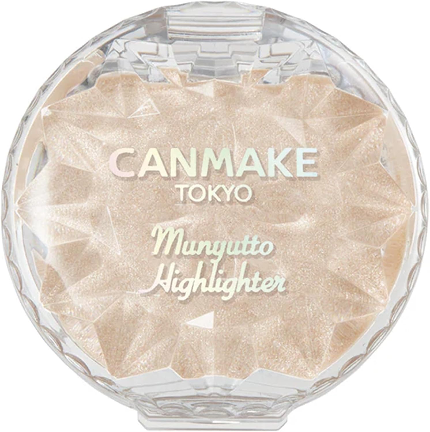 Кремовый хайлайтер Canmake Munyutto 01 Moonlight Gem 3,8 г Raw Rare Highlighter Close Adhesion Smooth White Beige 1 01 Moonlight Gem