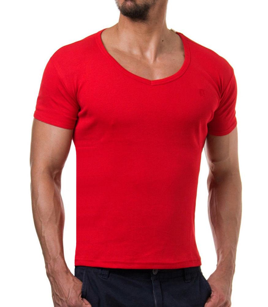 Red Rounded Shirt Buy Men's round neck T-shirt Red YR-74 T-shirt at affordable prices ...