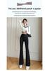 Plus Size Velvet Bell-Bottom Pants for Women - Slimming Extra Long Shark Style for Autumn/Winter
