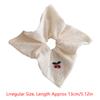 French Cherry Square Scrunchies Fresh Sweet Hair Band Mori Girly Elastic Hair Tie For Girls Headwear Hair Accessories