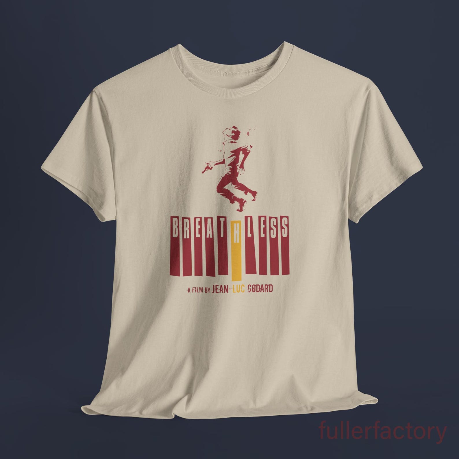 Breathless Jean Luc Godard T-Shirt, A bout de souffle T-Shirt, Nouvelle Vague fans tee, Jean Luc Godard Breathless T-Shirt, M