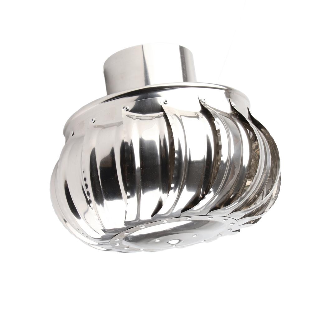 Takventilator Automatisk stillegående rustfritt stål rørmontering Takventilasjonsvifte Vindturbiner Luft