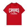 Men's 100% Cotton Crew Neck Short Sleeve T-Shirt, Classic White Letter Printed Casual Soft Breathable Summer Tee, Regular Fit Daily Wear Basic Top for