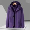 Three-in-one Outdoor Hooded Jacket Jacket for Men In Autumn and Winter, Two-piece Windproof and Warm Men's Clothing