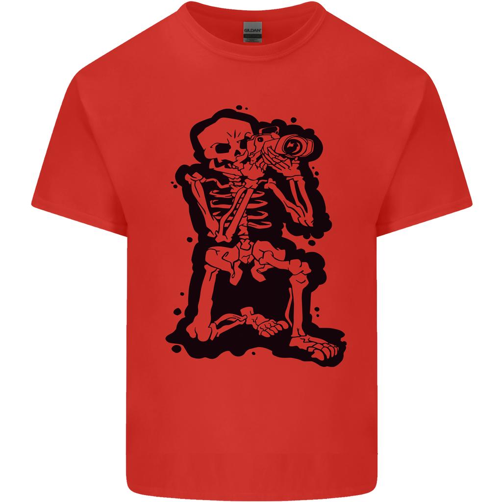 A Skeleton Photographer Photography Unisexs Light Cotton TShirt