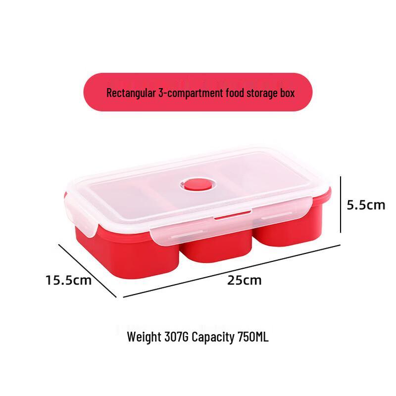 Yicang Silicone 3-Compartment Freezer Storage Container
