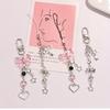 1pc of Acrylic New Bow Keychain Pendant, 2D Flat Creative Love Five-Pointed Star Decoration, Sweet Girl Backpack Charm for Kpop Fans