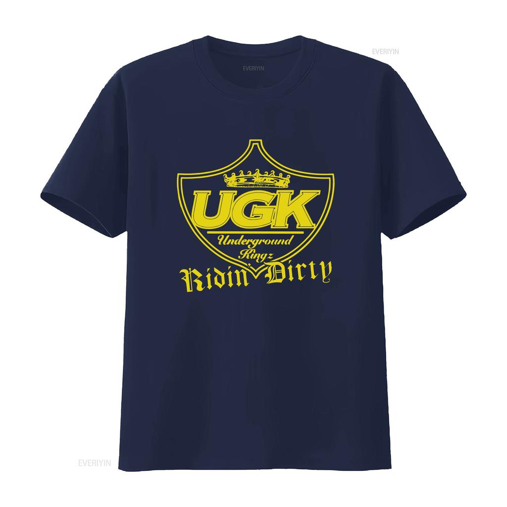 UGK UNDERGROUND KINGZ Ridin Dirty Rap Hip Hop super eng Herren T-Shirt vintage gewaschen Stilvoll Vielseitig homme Atmungsaktiv Weich