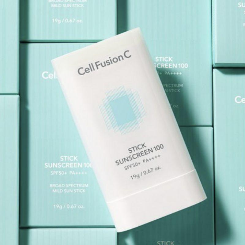 Cell Fusion C Stick Sunscreen 100 SPF50+ PA++++ 19g – Portable UV Protection Sun Stick for Face & Body