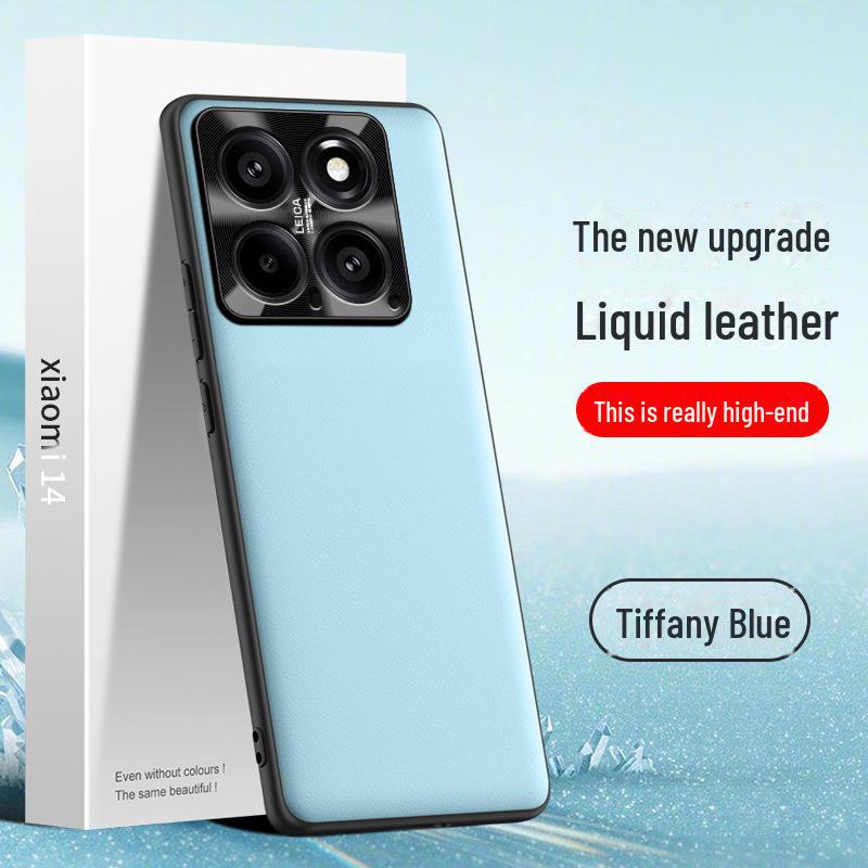 Xiaomi 14 Liquid Leather Case: Anti-Fall & Anti-Fouling Protective Cover