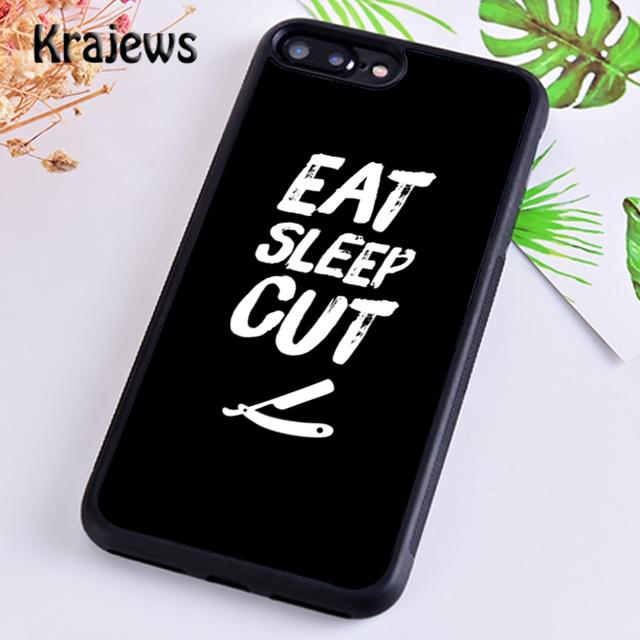 Krajews Barber Funny Vintage Classic Barber Retro Distressed Phone Case Cover For iPhone 14 5 6s 7 8 Plus 11 12 13 Pro XR XS Max