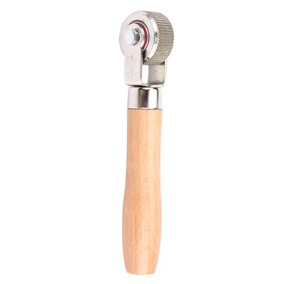 Car Wheel Wooden Handle Tire Patch Repair Stitcher Ball Bearing Roller Repair Tool