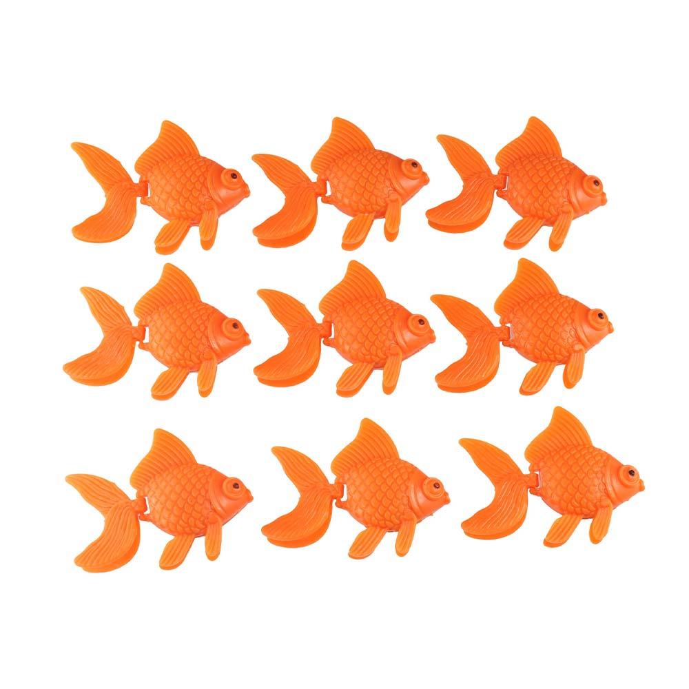 10pcs Lifelike Realistic Goldfish Simulation Moving Goldfish Artificial Fish   Aquarium