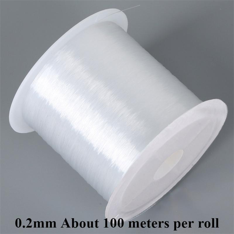 1-4Pcs Transparent Bracelet String Cord for Jewelry Making Bracelet Necklace Making Plastic Crystal DIY Beading No Elastic Cord