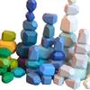 Educational Toys Wooden Balancing Creative Colorful Artware Building Blocks Stacking Game for