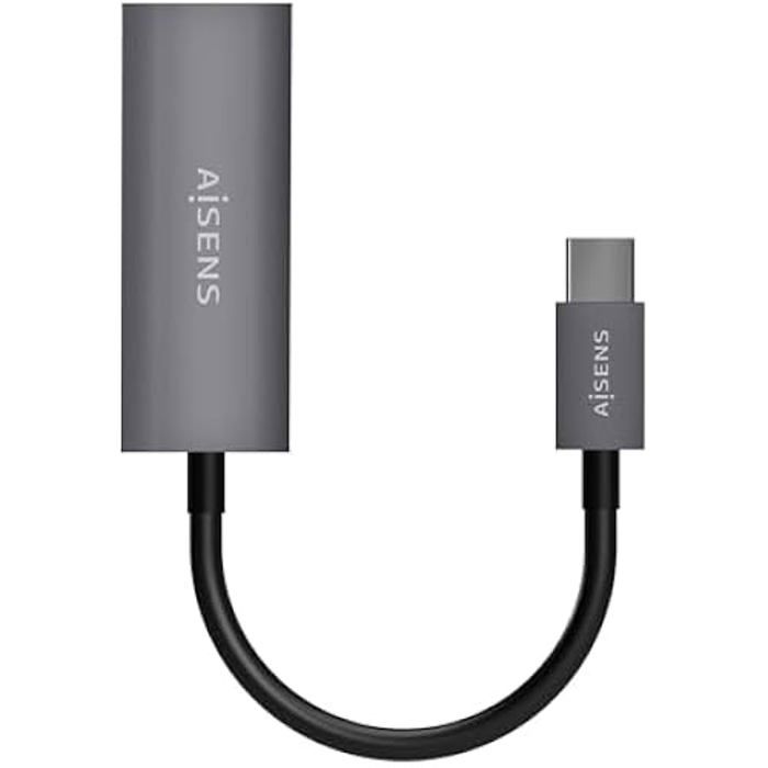 Convertisseur USB-C Vers Ethernet Gigabit - AISENS - A109-0709 - 10/100/1000 Mbps - Gris - 15 Cm