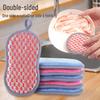 Double-Sided Non-Stick Kitchen Sponge & Scourer Brush