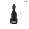 7.89 ID6 Auto Car Fuel Line Bundy Tee Hose Coupler Nylon Motorcycle Hose Coupler Quick Release Connect Connector Car Accessories